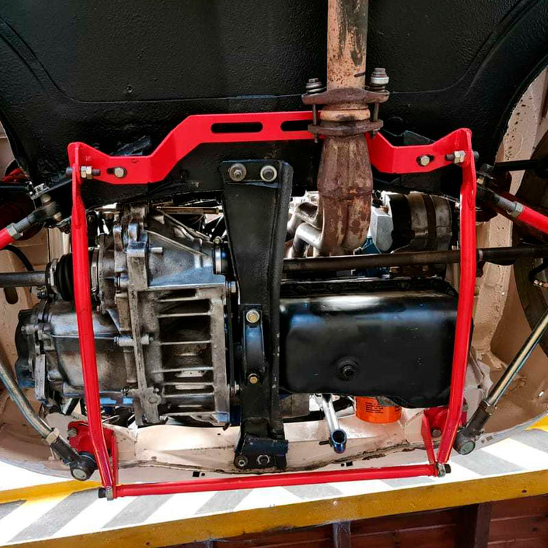 KIT REFUERZO INFERIOR TROMPA FIAT 147 + TENSORES ROTULADOS - foto 1