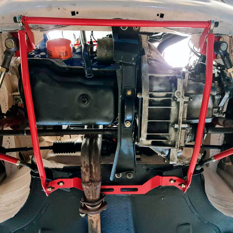 KIT REFUERZO INFERIOR TROMPA FIAT 147 + TENSORES ROTULADOS - foto 2