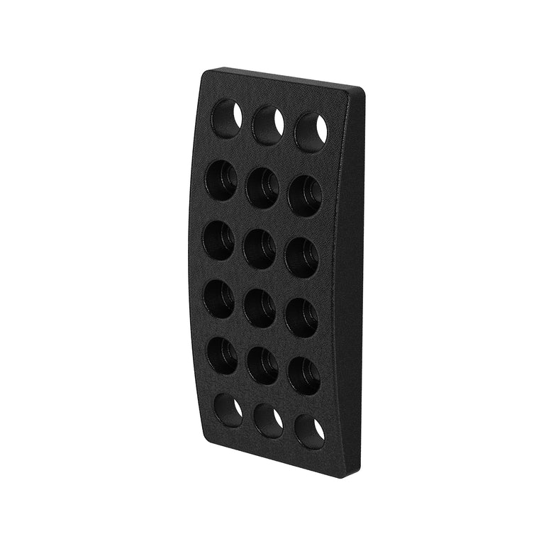 PAD CUBRE PEDAL DE ALUMINIO PERFORADO - ANCHO 46 MM.