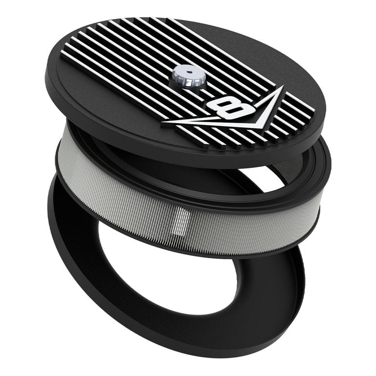 FILTRO DE AIRE CAST SERIES PARA CARBURADOR - LOGO V8