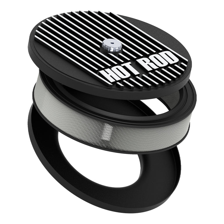 FILTRO DE AIRE CAST SERIES PARA CARBURADOR - LOGO HOT ROD