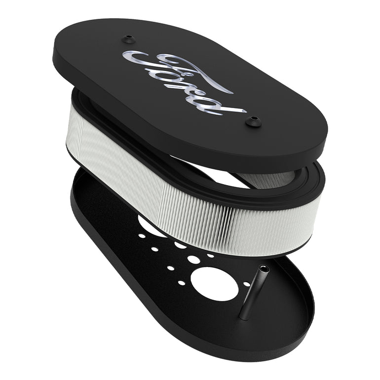 FILTRO DE AIRE CAST SERIES OVAL PARA CARBURADOR - LOGO FORD