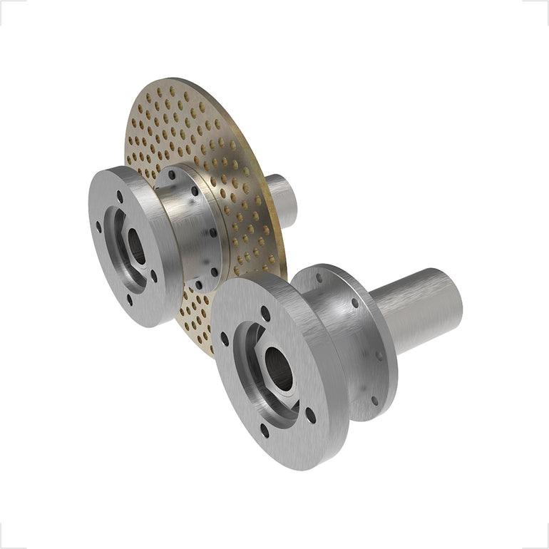 MASAS DE RUEDA TRASERAS ACERO MIDGET + 1 DISCO DE FRENO