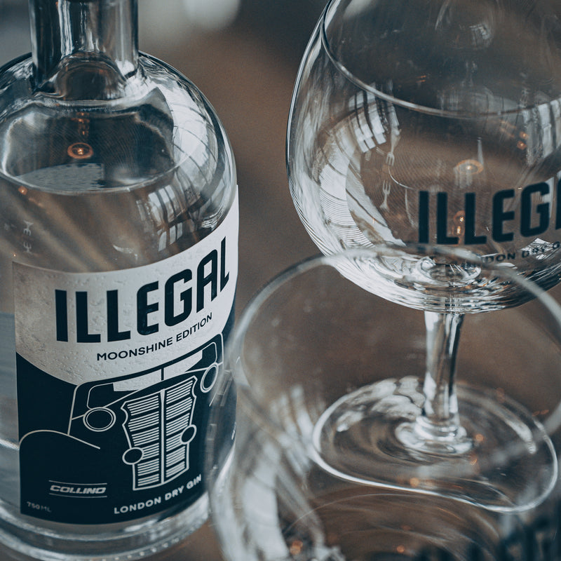 ILLEGAL LONDON DRY GIN X 750 ML + 2 COPAS - foto 5