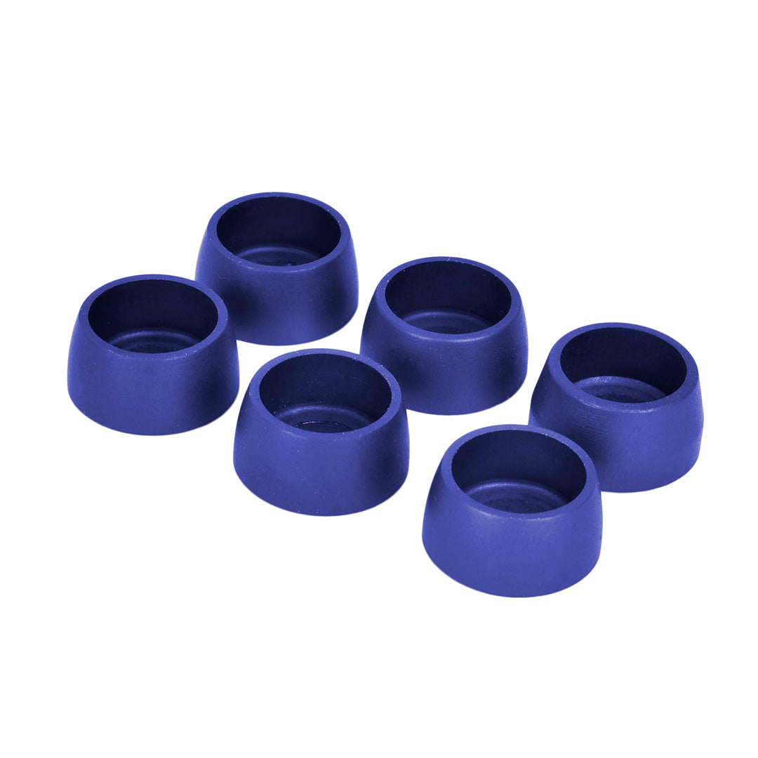 KIT 6 BUJES DE ALUMINIO + TORNILLOS 6 MM
