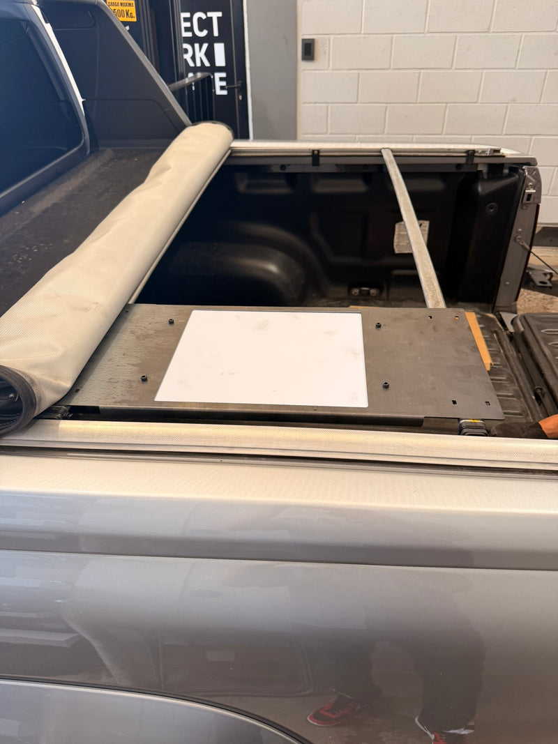SOPORTE STARLINK MINI PARA PICK UP - INSTALACION BAJO TAPA DE LONA AMAROK RANGER HILUX - foto 3