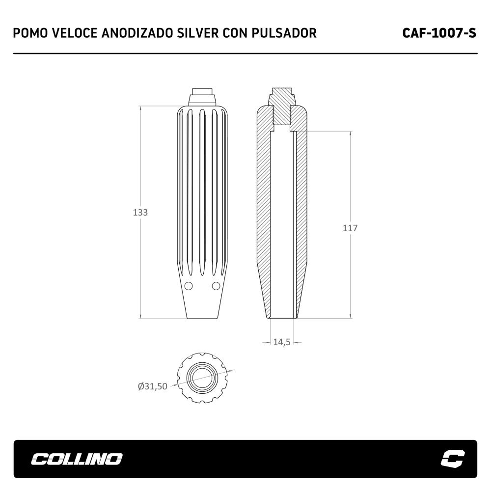 pomo-veloce-anodizado-silver-con-pulsador-caf-1007-s